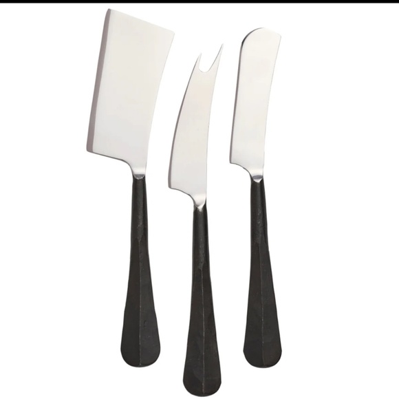 NWT Simon Pearce Woodbury Cheese Knife Set — Black - Picture 1 of 5